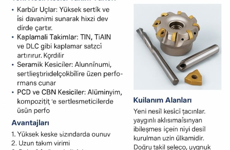 Metal İşleme Yöntemlerinde Yeni Nesil Kesici Takımlar