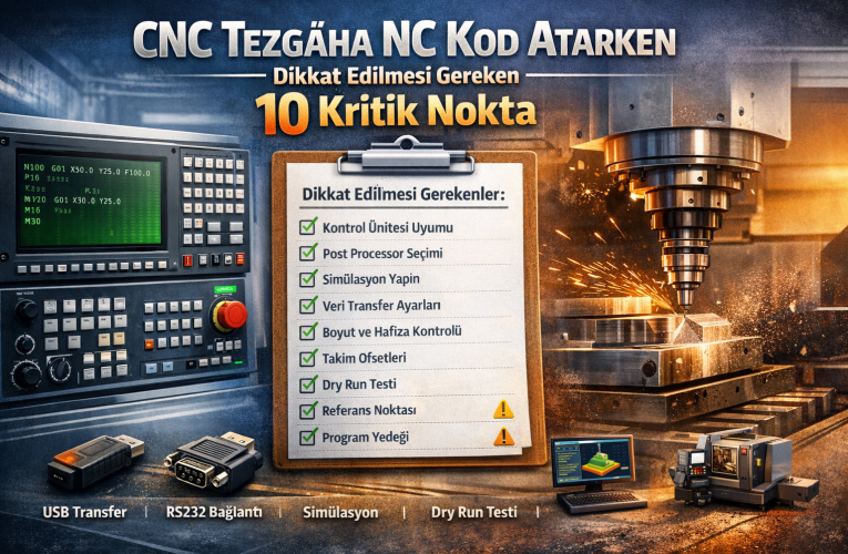 CNC Tezgaha NC Kod Atarken Dikkat Edilmesi Gereken 10 Kritik Nokta