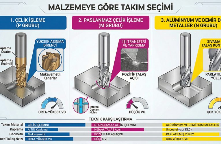 Malzemeye Göre Kesici Takım Seçimi Rehberi: Verimlilik ve Hassasiyet